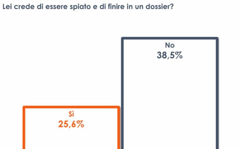Dossieraggio, un italiano su quattro crede di essere spiato