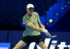 Sinner batte De Minaur al debutto alle Atp Finals